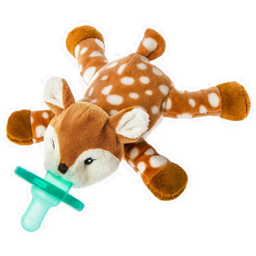Mary Meyer WubbaNub Infant Pacifier, 6-Inches, Amber Fawn