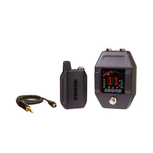 Shure GLXD16+ Dual Band Pro Digital Wireless System - Perfect for Guitar and Bass - 12-Hour Battery Life, 100 ft Range | Includes WA305 Premium Guitar Cable with 1/4