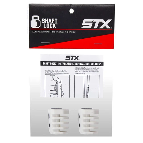 STX unisex adult SPORTING_GOODS Lacrosse Handle Shaft Lock, White/Black, 1 US