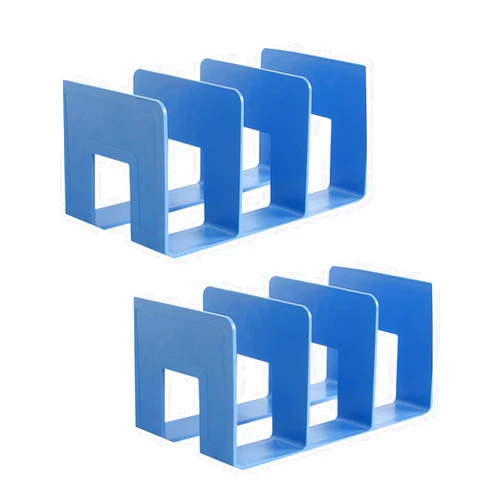 Zhousensen 2PCS Acrylic File Organizer for Desk, Desktop Document/Mail Organizer, 4 Compartments Plastics Invisible Bookshelf Floating (12.5