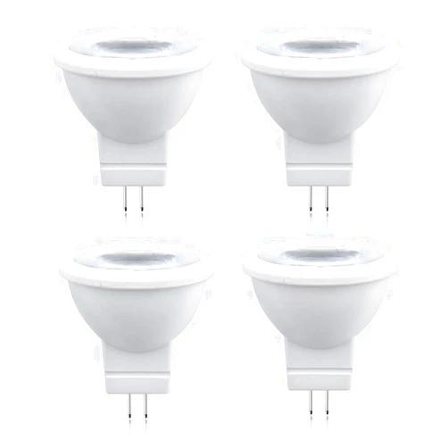 Lustaled 3W MR11 GU4.0 LED Light Bulbs 12V G4/GU4/GZ4 Bi-Pin Base LED Spotlight Lamp 35W Halogen Bulbs Equivalent Warm White 3000K for Landscape Accent Recessed Track Lighting (4-Pack
