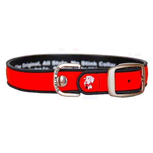 Dublin Dog 67931 ASNS Solid Red Dog Collar, Large/X-Large