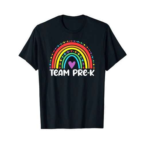 Pre-Kindergarten TShirt Outfit Women Men Kids Cute Team Pre-K Teacher Crew Squad Hello Back School Graduation T-Shirt
