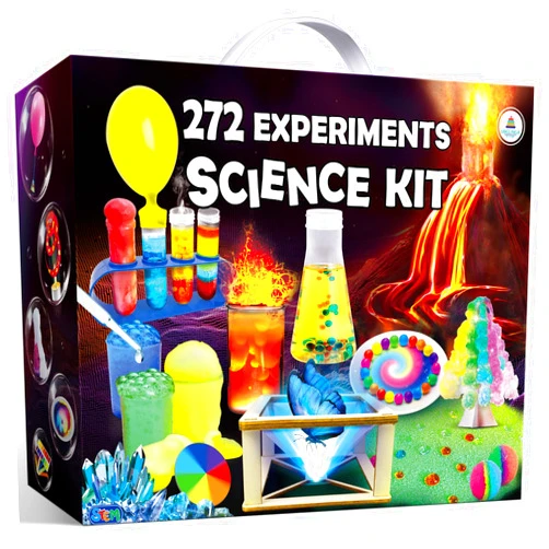 UNGLINGA 272 Experiments Science Kit for Kids, Chemistry Set, S.T.E.M Toys Boys Girls Birthday Gifts, Volcano, Crystal, Magic, Physics Lab Educational Learning Project