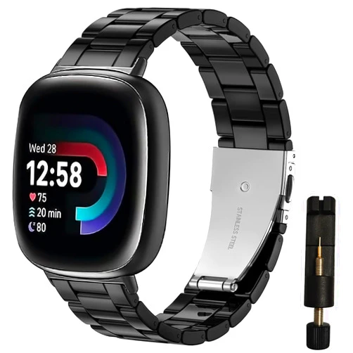 VINIUSIKI for Fitbit Versa 4/Sense 2 Stylish Resin Watch Band,Lightweight Adjustable Strap Replacement Bracelet for Versa 3/Sense for Women Girls