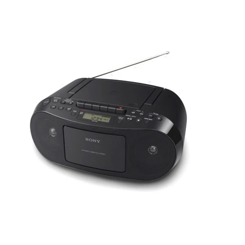 Sony CFDS50 Portable CD, Cassette & AM/FM Radio Boombox-(Renewed)