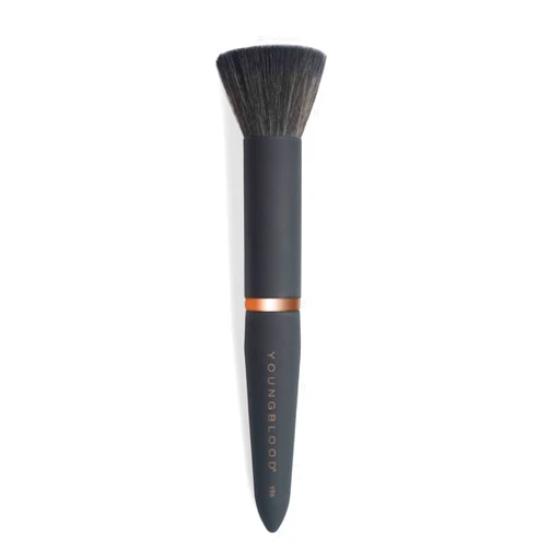 Youngblood Clean Luxury Cosmetics Luxe Foundation and Face Brushes | Liquid, Powder Foundation Brush Concealer Brush Highlight and Contour Brush | Vegan, Cruelty-Free (YB6 Powder Buffing Brush)