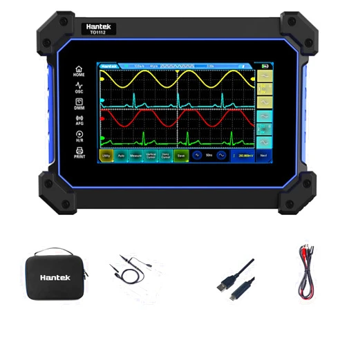 Hantek TO1112 Touch Screen Digital Oscilloscope 2 Channels 110Mhz Hanheld Tablet Digital Oscilloscope