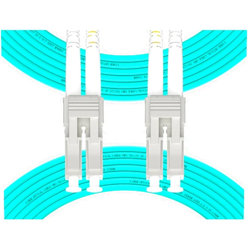 Fibergaga 25m(82ft) OM3 LC to LC Fiber Patch Cable, 10GB Multimode Duplex Fiber Cable 50/125µm Fiber Patch Cord | Length Option: 0.5M(1.6ft)-100M(328ft)