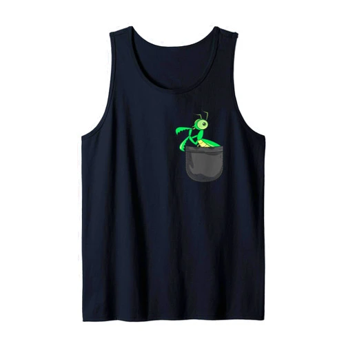 Praying Mantis Funny Gifts Co Animal Praying Mantis In Pocket Funny Animal Lover Gift Tank Top
