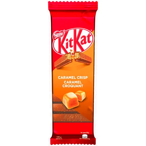 Kit Kat NESTLE Kitkat Caramel Crisp Wafer Bar, 120g/4.2 oz., {Imported from Canada}