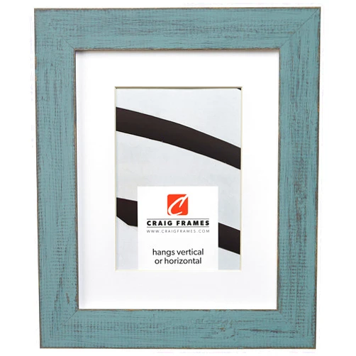 Craig Frames Jasper, 8 x 10 Inch Country Dixie Grey Picture Frame Matted to Display a 5 x 7 Inch Photo