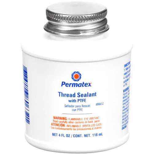 Permatex ITW Devcon 80632 Permatex Thread Sealant with PTFE, 4 oz Can, White