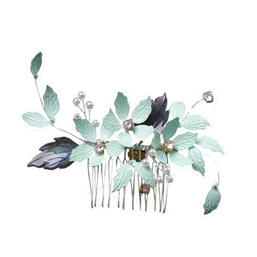 FOMIYES Hair Comb Hair Accessories Wedding Hair Accessories Bridal Hair Accessories Hair Comb for Bride Hair Comb for Hair Styling Rhinestones Hairpin Jewelry Headgear Miss Decorate Metal