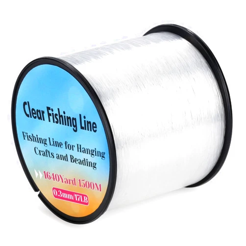 Acejoz Strong Fishing Line Clear, Acejoz Fishing Wire 0.3mm, 0.45mm, 0.8mm Invisible Hanging Wire Nylon String Heavy Duty Monofilament Line for Hanging Decoration Balloon Garland Crafts