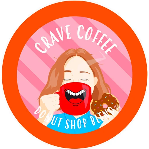 Crave Beverages Donut Shop - Medium Roast Coffee Pods for Keurig K Cup Brewers, 100 Count