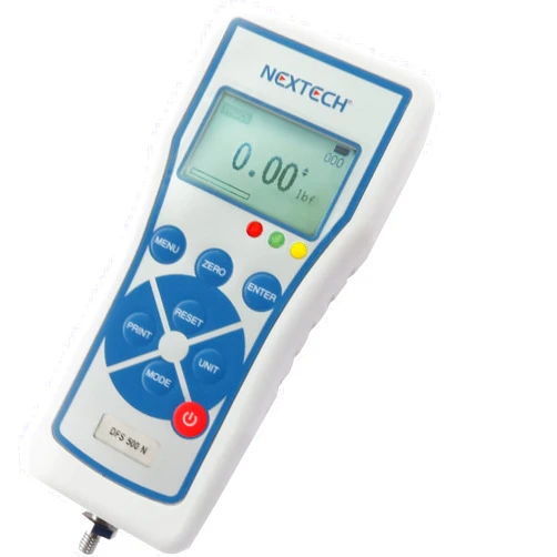 Nextech DFS100 (100N/22lbf/10kgf) Digital Force Gauge, Push Pull Gauge, Peak/Track Mode, Invert Display, Pass/Fail LED, USB Output, Back-Lit Graphic LCD, Metal Enclosures