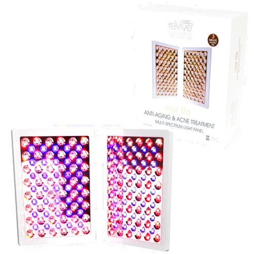 ReVive Light Therapy reVive dpl lla Blue & Red Light Therapy Device for Face | 3-in-1 Anti-Aging Wrinkle Reduction Light Panel | 3-Minute LED Acne Treatment