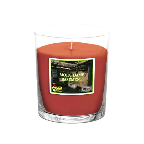 OverSoyed Man Cave Man Candle Collection | Moist Damp Basement Scent | Dirty Scented Jar Candle Artisan Hand Poured to Order | 3 oz. 30 HR Burn 2
