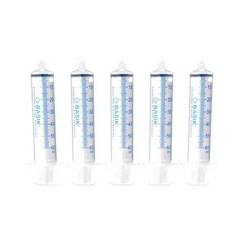 UrnConcern BASIK 60cc Luer Lock O Ring Syringe. Perfect for Hand Feeding Enteral Feeding Crafts and Measuring. This is Not an ENFit Syringe.