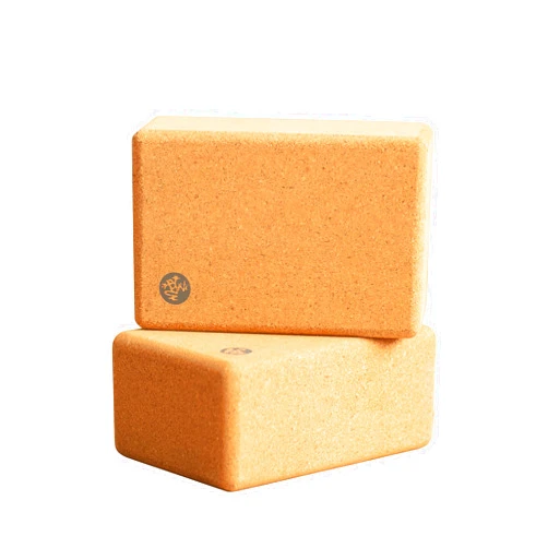 Manduka Yoga Cork Block - Yoga Prop and Accessory, Good for Travel, Comfortable Edges, Lightweight, Extra Firm Cork