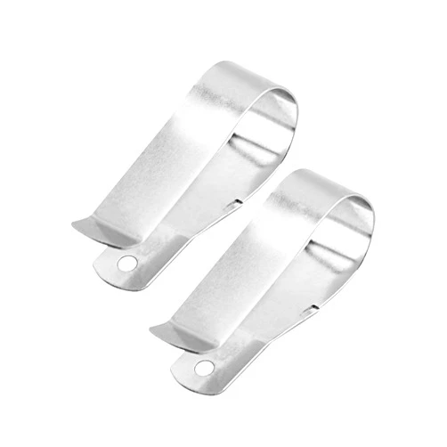 Acvoce Garage Door Remote Visor Clip Replacement for Genie Garage Door Opener Remote Transmitter Visor Clip 37768A, Stainless Steel, 2 Pack