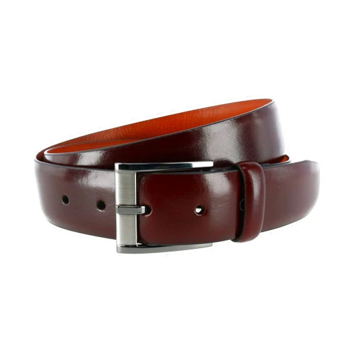Trafalgar Men's Matteo 35mm Feather Edge Dress Belt