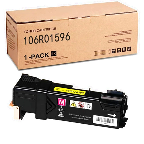 Generic 106R01596 High Yield Yellow Toner Cartridge Compatible for Xerox Phaser 6500/ WorkCentre 6505，2500 Page - 1 Pack Yellow