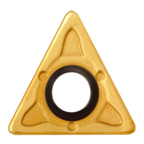 Sandvik Coromant CoroTurn 107 Wiper Cermet Turning Insert, TCMX, Triangle, WM Chipbreaker, GC1525 Grade, TiCN Coating, TCMX 3(2.5)2-WM, 3/8
