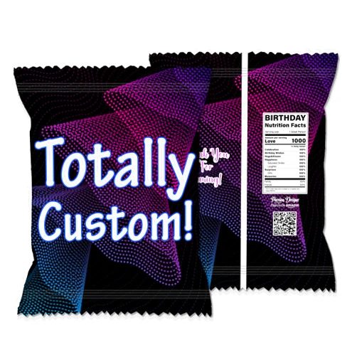 Handmade 20-TOTALLY CUSTOM Chip Bag Covers for Birthday Party, Personalized Treat Exchange Bags - Tween Girl Boy Party Favors - Fun and Unique Custom Party Favors for Kids - Passion Designs LA (20 Bag Covers)
