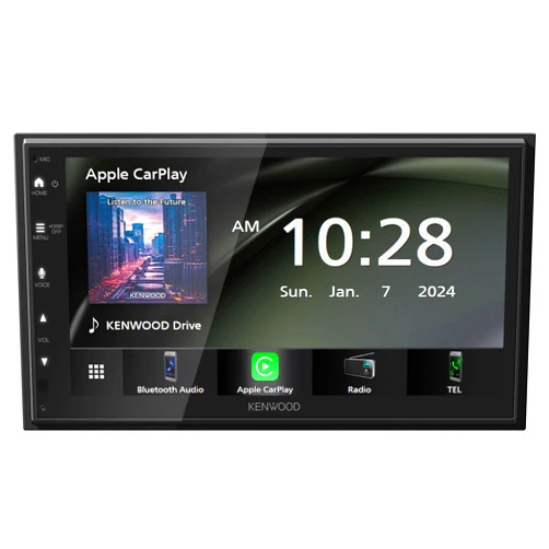 KENWOOD DMX4710S Digital Car Stereo (50W x 6-Ch), Apple CarPlay & Android Auto Compatible, Bluetooth-Enabled Head Unit with 6.8