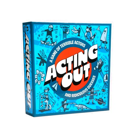 DSS Games Acting Out [Fun Charades & Guessing Card Game for Kids, Tweens, & Adults | 200 Hilarious Card Prompts | Perfect for Family Game Night, Vacation, Quality Time | Ages 12 and Up]