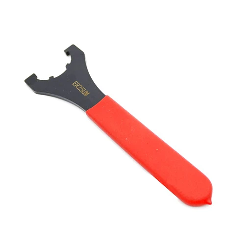 XJSXZC ER25 Collet Chuck Wrench Spanner for Clamping Nut and Screw Red (ER25)
