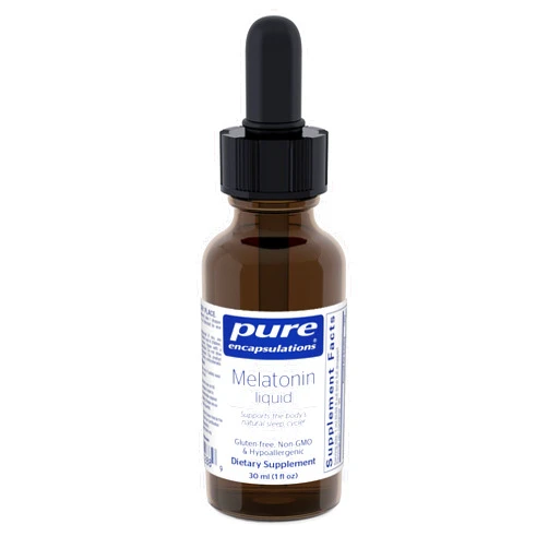 Pure Encapsulations Melatonin Liquid | Hypoallergenic Supplement Supports The Body's Natural Sleep Cycle | 1 fl. oz.