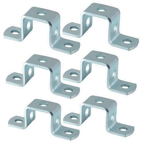 Skelang 6 Pcs U Shaped Connector Bracket with 5 Holes Fitting All 1-5/8