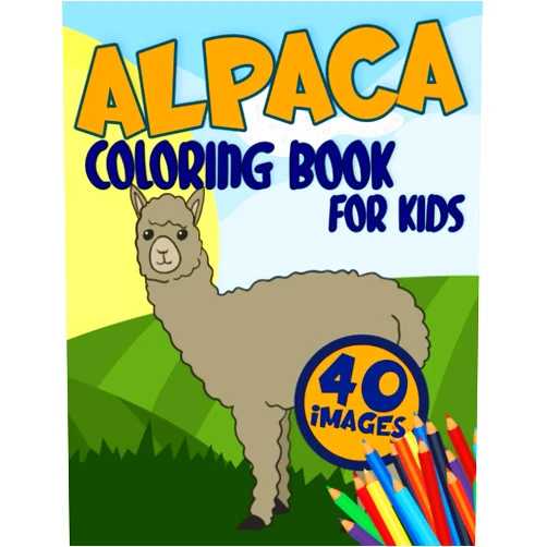 Golden Craft Alpaca Coloring Book for Kids: Activity , Relaxing , Funny and Easy Colouring Pages Inspired Scenes Life Learning who loves LLamas for Girls and Boys Age 3-8