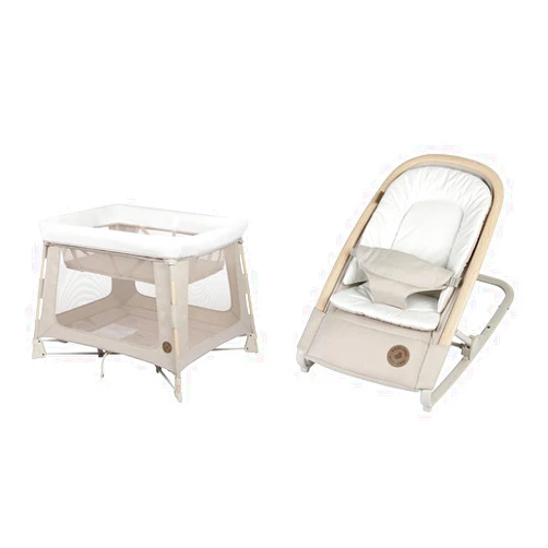 Maxi-Cosi Swift Play Yard and Kori 2-in-1 Rocker, Classic Oat