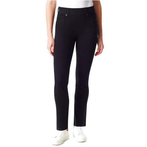 Gloria Vanderbilt Women's Shape Effect Pull on High Rise Straight Leg Jean Standard