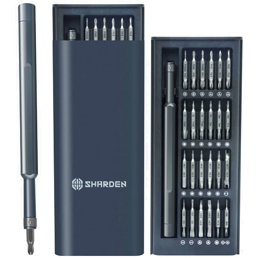 Sharden Precision Screwdriver Set 49 in 1 SHARDEN Small Screwdriver Set Magnetic Repair Tool Kit for Laptop, iPhone, Cell Phone, PC, MacBook, Tablet, Computer, PS5, PS4, Xbox, Electronic, Glasses, Watch
