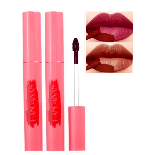 Okerker 2 PCS Long-Lasting Peel Off Matte Lip Tint, Non-Stick & Waterproof Formula, Tattoo-Like Finish, Tinted Lip Stain for All-Day Wear