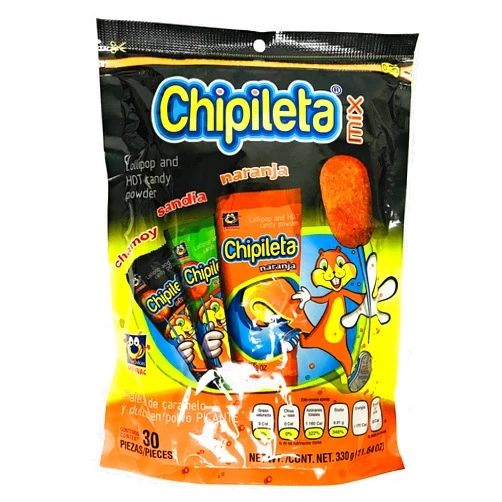 Chipileta Mix Lollipop and hot candy powder - PACK OF 2