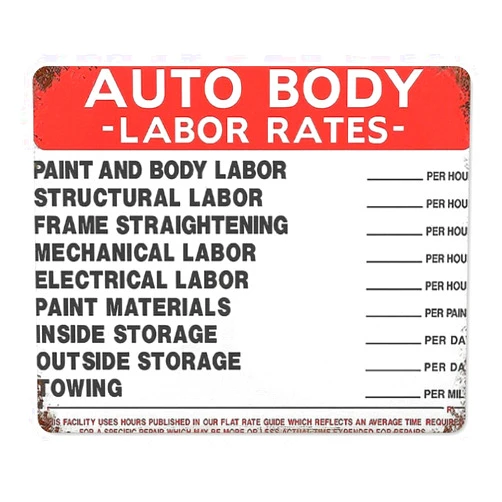 Paskond Safety Labor Rate,Keyboard Pads Computer Office Decor Auto Body Shop Labor Rates Poster Farmhouse Accent Party Supplies Accessories Coworker Gift,Desk Decor Mat for Office Home Work Gamer 8×10 inch