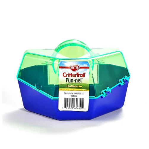 Kaytee CritterTrail Fun-nel Outhouse Attachment Small Animal Habitat Tubes