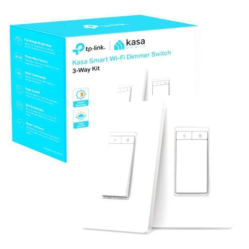 Kasa Smart 3 Way Dimmer Switch KIT, Dimmable Light Switch Compatible with Alexa, Google Assistant and SmartThings, Neutral Wire Needed, 2.4GHz, ETL Certified, No Hub Required, White (KS230 KIT v2)