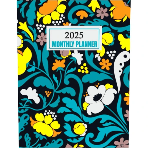 IRMA OURKA 2025 Monthly Planner: 1 Year Monthly Organizer Schedule & Agenda with 12 Months Spread View. One Year Calendar with Notes, To Do’s & Vision.