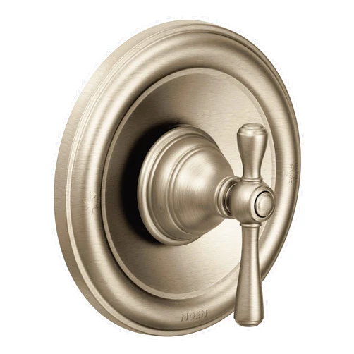 Moen Kingsley Brushed Nickel Moentrol Tub or Shower Lever Handle with Hot and Cold Indicators, Valve Required, T3111BN