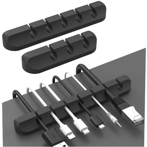 AhaStyle Cable Clips, 3 Pack Cord Holders Cable Organizer Self Adhesive Cord Keeper for Desktop Organizing USB Cable/Nightstand Power Cord/Mouse Cable/Wire PC/Cord Clips for Home Office and Car