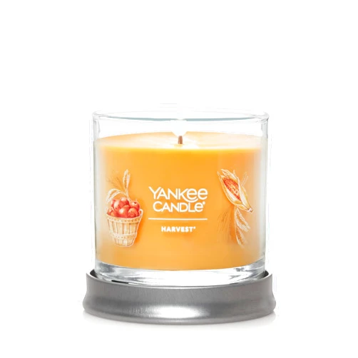 Yankee Candle Harvest Scented, Signature 4.3oz Small Tumbler Single Wick Candle, Over 20 Hours of Burn Time