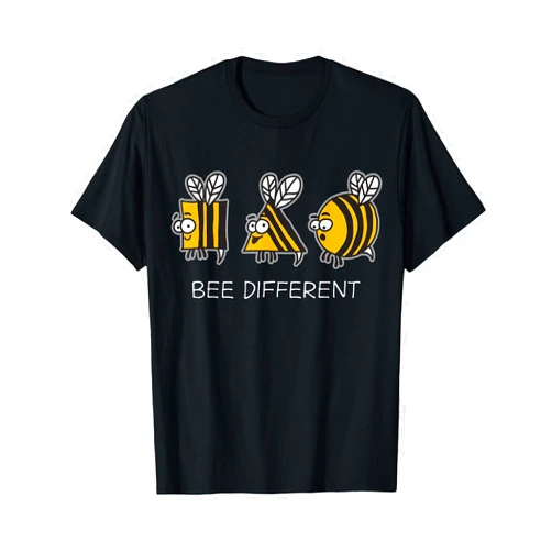 Funny And Cute Bee Lover Tees Bee Different Weird Unique Individuel Beekeeper T-Shirt Small