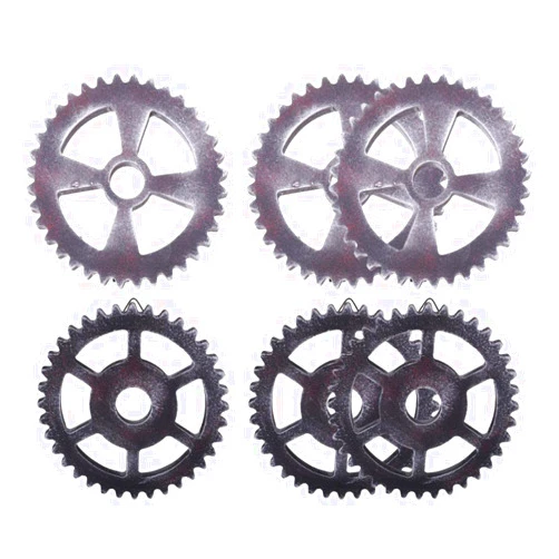 Leefasy Vintage Style Wooden Steampunk Gear Wheel Wall Hanging Decoration Home Cafe Pub Ornaments Collectibles Art Crafts, 6pcs